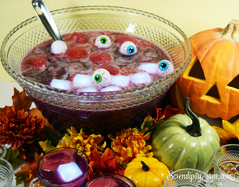 Halloween Punch Bowl - A Beautiful Mess