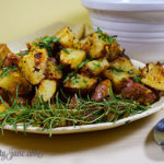 Roasted Red Potatoes with Mustard and Herbs